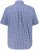 JP1880 Short Sleeve Check Print Traditional Shirt Blue - Overhemden - Overhemden Grote Maten Heren