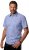 JP1880 Short Sleeve Check Print Traditional Shirt Blue - Overhemden - Overhemden Grote Maten Heren