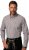 JP1880 Long Sleeve Check Print Traditional Shirt Brown - Overhemden - Overhemden Grote Maten Heren