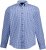 JP1880 Shirt Traditional Checked Long Sleeve Blue - Overhemden - Overhemden Grote Maten Heren