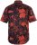 JP1880 Shirt Short Sleeve Linen Blend Red - Overhemden - Overhemden Grote Maten Heren