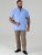 D555 James Oxford Overhemd Met Korte Mouwen TALL Lichtblauw - TALL overhemden - 
