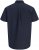 Jack & Jones Henry Slub Short Sleeve Navy - Overhemden - Overhemden Grote Maten Heren
