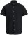 Jack & Jones Breeze Linen Short Sleeve Shirt Black - Overhemden - Overhemden Grote Maten Heren