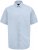 D555 Lucas Vlekbestendig Strijkvrij Stretch Overhemd Met Korte Mouwen Lichtblauw - Overhemden - Overhemden Grote Maten Heren