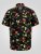D555 Gordon Hawaiian AOP Cuvan Collar Resort Short Sleeve Black - Overhemden - Overhemden Grote Maten Heren