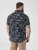 D555 Rick Geometric Print Short Sleeve Shirt Navy - Overhemden - Overhemden Grote Maten Heren
