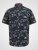 D555 Rick Geometric Print Short Sleeve Shirt Navy - Overhemden - Overhemden Grote Maten Heren