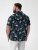 D555 Corden Hawaiian AOP Cuban Collar Resort Short Sleeve Navy - Shirts met korte mouwen - Grote Maten Overhemden Korte Mouw