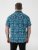 D555 Hawkins Printed Cuban Collar Resort Short Sleeve Shirt Teal - Overhemden - Overhemden Grote Maten Heren