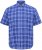 North Latitude 51145 Checked Short Sleeve Shirt Cobolt Blue - Shirts met korte mouwen - Grote Maten Overhemden Korte Mouw
