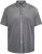 North Latitude 61116 Gemêleerd Piqué Shirt Korte Mouw Grijs - Polo shirts - Grote Maten Poloshirts Heren