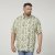 North Latitude 61310 Viscose Overhemd met All-Over Print Olijfgroen - Overhemden - Overhemden Grote Maten Heren