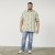 North Latitude 61310 Viscose Overhemd met All-Over Print Olijfgroen - Overhemden - Overhemden Grote Maten Heren
