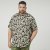North Latitude 61357 Viscose Overhemd met All-Over Print Zwart - Overhemden - Overhemden Grote Maten Heren