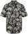 JP1880 Skull Pattern Jersey Short Sleeve Shirt Black - Overhemden - Overhemden Grote Maten Heren