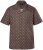 JP1880 Boxy Cuba Short Sleeve Shirt Brown - Overhemden - Overhemden Grote Maten Heren