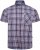 Kam Jeans 6339 Checked Short Sleeve Shirt Blue - Overhemden - Overhemden Grote Maten Heren