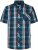 Kam Jeans 6380 Casual Checked Short Sleeve Shirt Navy - Shirts met korte mouwen - Grote Maten Overhemden Korte Mouw