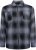 Kam Jeans 6354 Zip Through Check Shirt Charcoal - Overhemden - Overhemden Grote Maten Heren