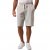 JP1880 Bermuda Sweatshorts Relaxed Fit Grey - Korte broeken - Grote Maten Korte Broeken Heren