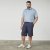 North Latitude Cool Effect Comfort Fit Shorts Blue - Korte broeken - Grote Maten Korte Broeken Heren
