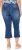 Ulla Popken Cropped Flared Eyelet Jeans Denim Blue - Jeans & Broeken in Grote Maten – Plus Size - 