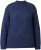 Ulla Popken Textured Glitter Embroidery Oversized Sweater Ink Blue - Sweaters & hoodies - 