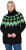 Ulla Popken Neon Alpine Pattern Long Sleeve Turtleneck Sweater Apple Green - Sweaters & hoodies - 