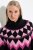 Ulla Popken Neon Alpine Pattern Long Sleeve Turtleneck Sweater Light Pink - Sweaters & hoodies - Warme Sweatshirts, Hoodies & Truien