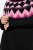 Ulla Popken Neon Alpine Pattern Long Sleeve Turtleneck Sweater Light Pink - Sweaters & hoodies - Warme Sweatshirts, Hoodies & Truien