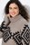 Ulla Popken Aztec Pattern Turtleneck Sweater Pebble Grey - Sweaters & hoodies - Warme Sweatshirts, Hoodies & Truien