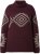 Ulla Popken Aztec Pattern Turtleneck Sweater Plum - Sweaters & hoodies - 