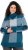 Ulla Popken Grand Check Long Sleeve Sweater Teal - Sweaters & hoodies - 