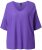 Ulla Popken Oversized 3/4 Sleeve V-Neck Sweater Amethyst - Ulla Popken - 