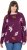 Ulla Popken Eco Cotton Leaf Pattern Long Sleeve Sweater Forest Berry - Sweaters & hoodies - 