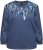 Ulla Popken Sequined Neck Long Sleeve Sweatshirt Ink Blue - Sweaters & hoodies - 