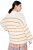 Ulla Popken Oversized Striped Balloon Sleeve Sweater Off-White - Sweaters & hoodies - 