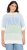 Ulla Popken Block Stripe Hooded Short Sleeve Sweater Mint Green - Sweaters & hoodies - 
