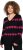 Ulla Popken Heart Print Long Sleeve V-Neck Sweater Black - Sweaters & hoodies - 