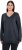 Ulla Popken Soft Fine Knit Pullover V-Neck Sweatshirt Marine - Sweaters & hoodies - 
