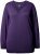 Ulla Popken Soft Fine Knit Pullover V-Neck Sweatshirt Deep Violet - Sweaters & hoodies - 
