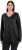 Ulla Popken Casual V-Neck Long Sleeve Sweater Black - Sweaters & hoodies - 