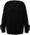 Ulla Popken Lace-Up Cuff Long Sleeve V-Neck Sweater Black - Sweaters & hoodies - 