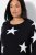 Ulla Popken Glitter Stars Soft Knit Sweater Black - Sweaters & hoodies - Warme Sweatshirts, Hoodies & Truien