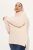 Ulla Popken Turtleneck Ribbed Trim Long Sleeve Sweater Nature Melange - Sweaters & hoodies - Warme Sweatshirts, Hoodies & Truien