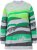 Ulla Popken Landscape Stripe Sweater Moss Green - Sweaters & hoodies - 