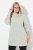 Ulla Popken Space Yarn Oversized Turtleneck Sweater Light Grey Melange - Sweaters & hoodies - Warme Sweatshirts, Hoodies & Truien