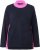 Ulla Popken Color Block Long Sleeve Sweater Ink Blue - Sweaters & hoodies - 