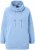 Ulla Popken Drawstring Collar Long Sleeve Sweatshirt Light Blue - Sweaters & hoodies - 